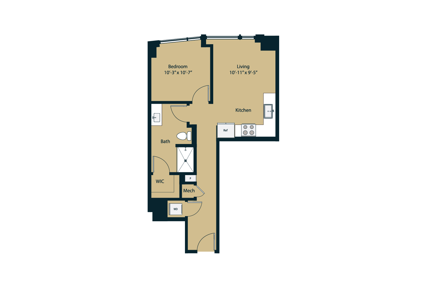 Floor plan layout diagram for A0